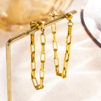 Linear Link Drops Earrings