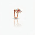 Rose Gold Evil Eye CZ Anti-Tarnish Nose Pin