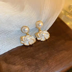 Pearl Blossom Drop Earrings
