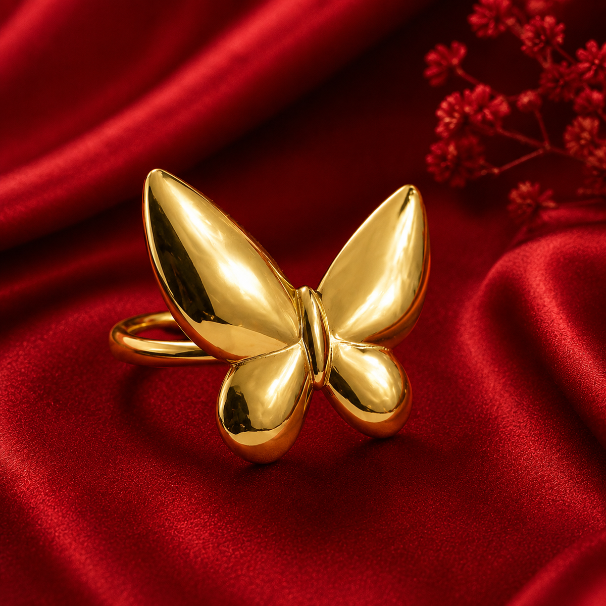 Butterfly Statement Ring for Women (Anti Tarnish)