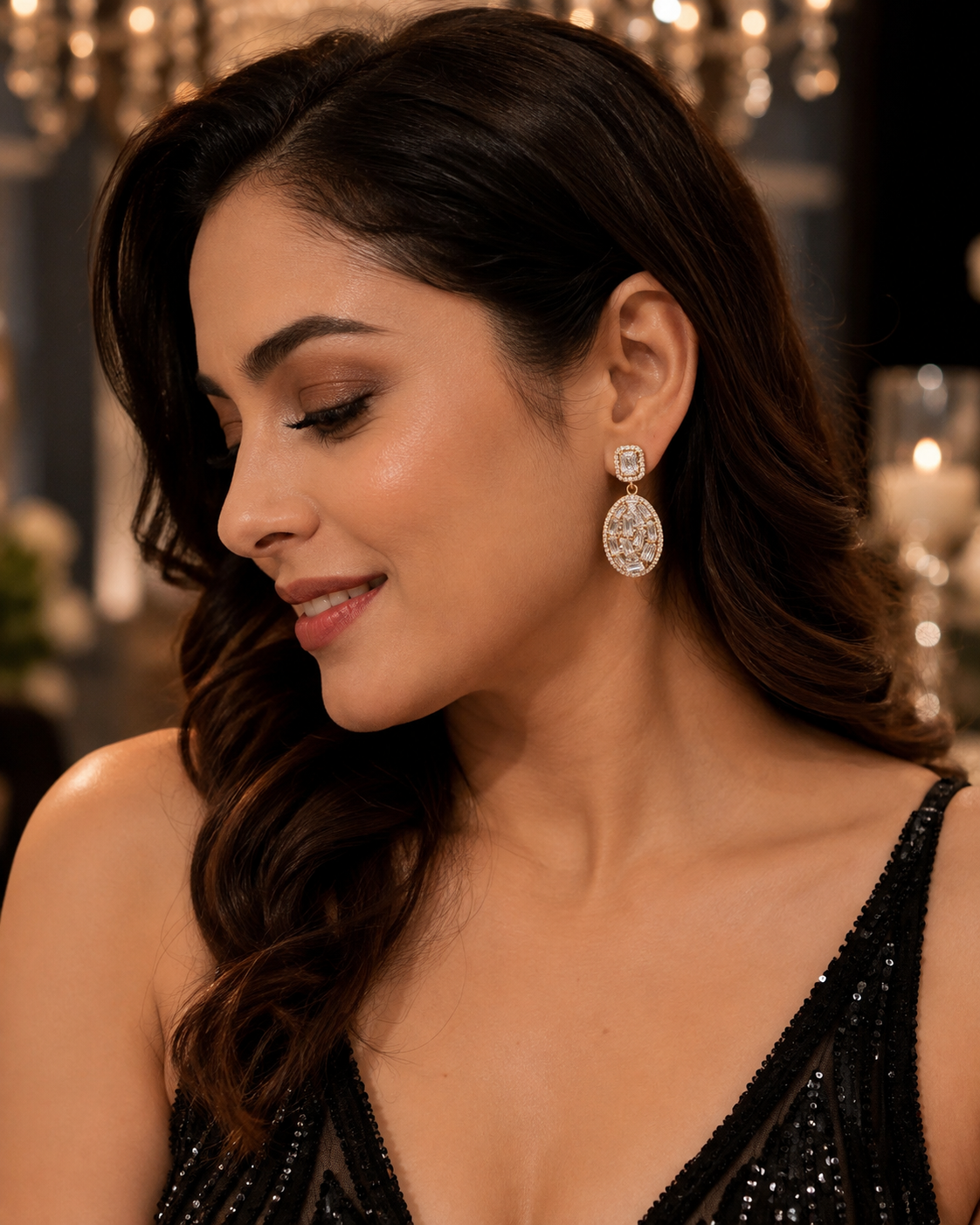 Elegant Party Wear Drop Earrings