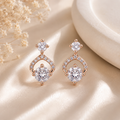 Elegant CZ Drop Earrings
