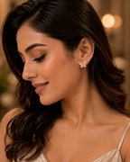 Butterfly CZ Stud Earrings for Women