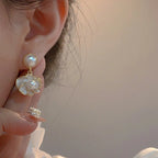 Pearl Blossom Drop Earrings