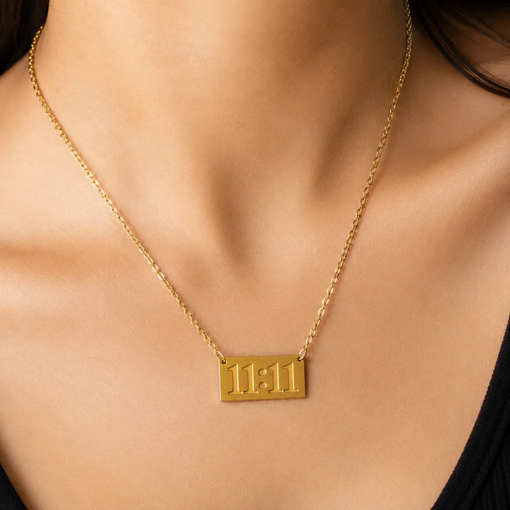 11:11 Manifestation Gold-Plated Pendant Necklace