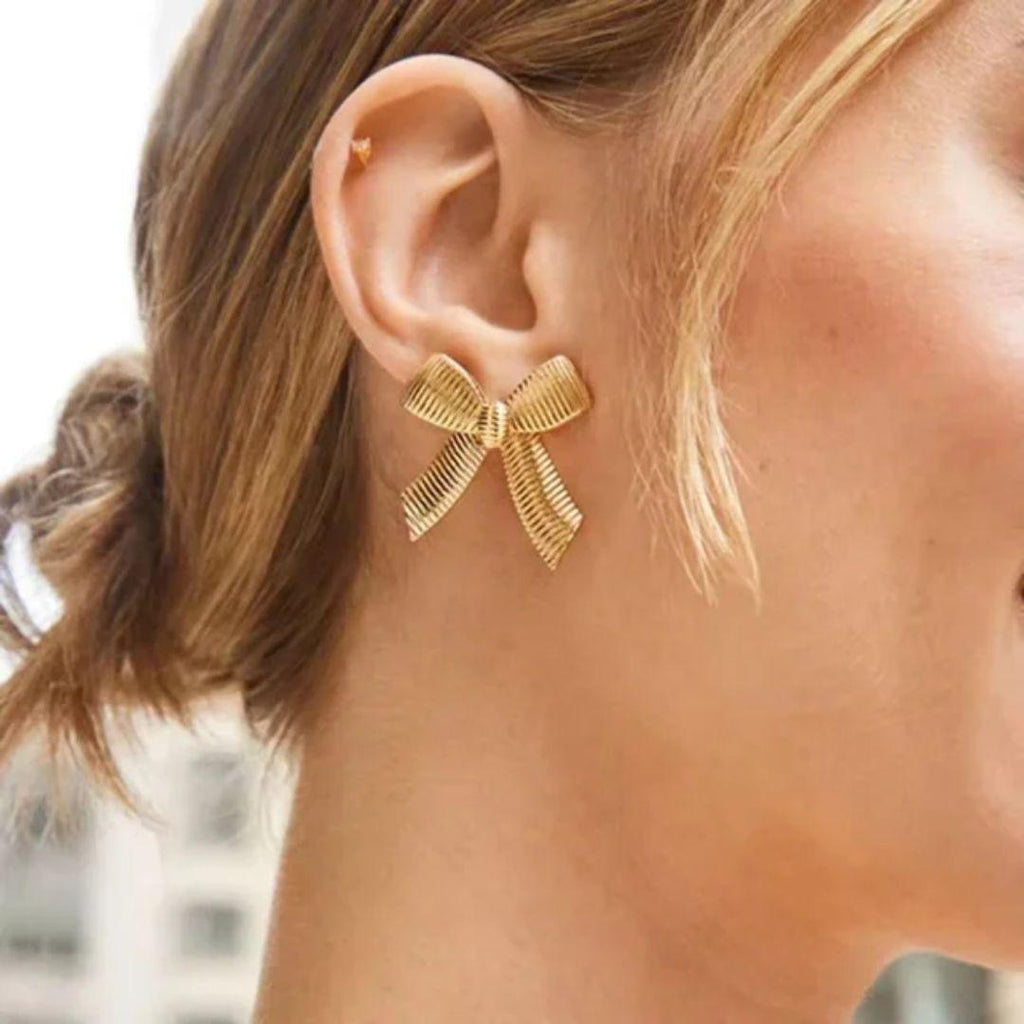 Spark Bow Earring