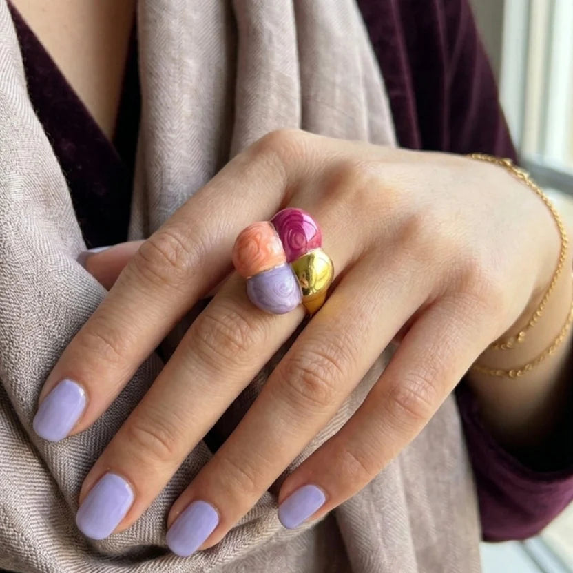 Candy Pop Premium Enamel Adjustable Ring