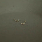 Minimal Moon Earrings