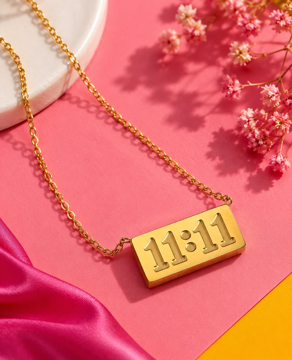 11:11 Manifestation Gold-Plated Pendant Necklace