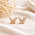 Butterfly CZ Stud Earrings for Women