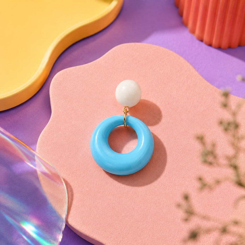 Donut Dangle Earrings