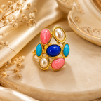 Multicolor Statement Cocktail Ring