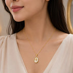 Golden Bloom Anti-Tarnish Pendant Necklace