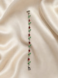 Ruby & Emerald Tulip Bracelet