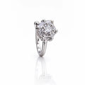 Silver-Tone CZ Solitaire Anti-Tarnish Nose Pin