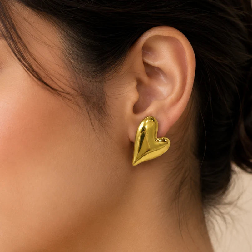 Heart Stud Earrings