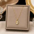 Golden Bloom Anti-Tarnish Pendant Necklace