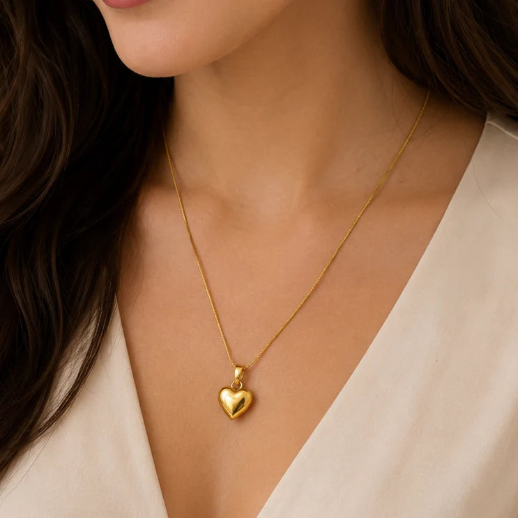 Heart Charm Pendant Necklace