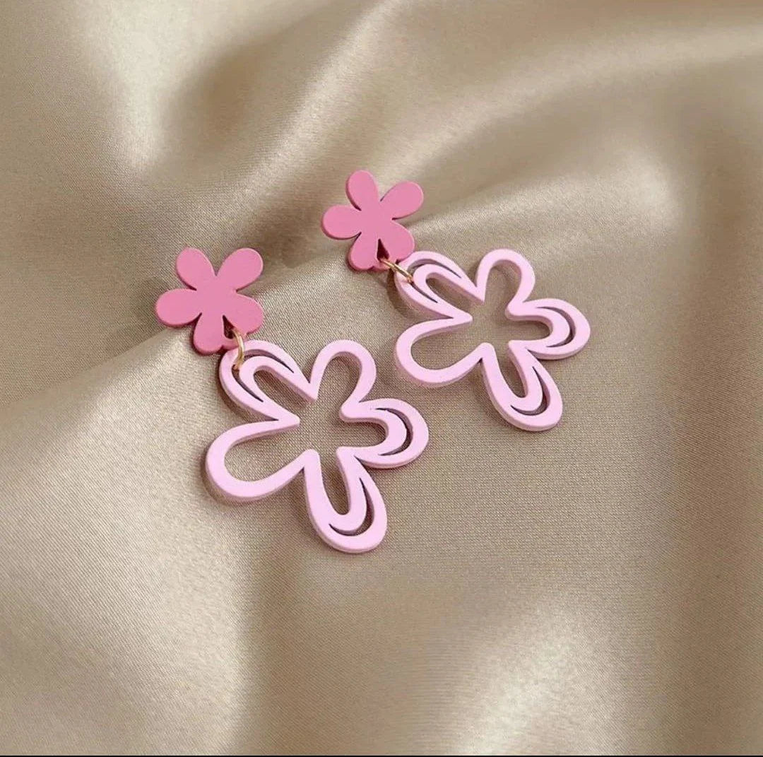 Korean Floral Earrings