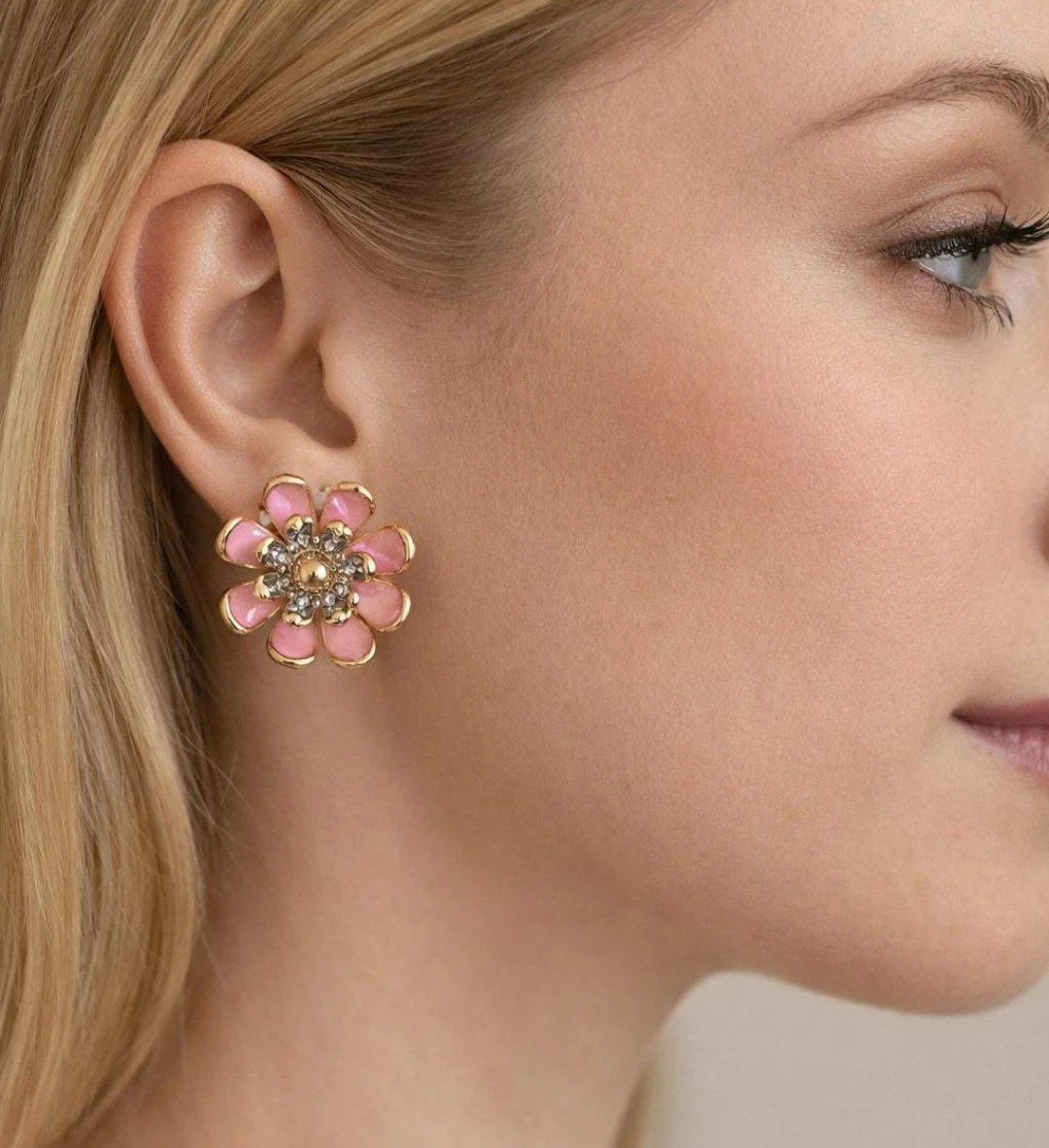 Korean Vintage Flower Earrings