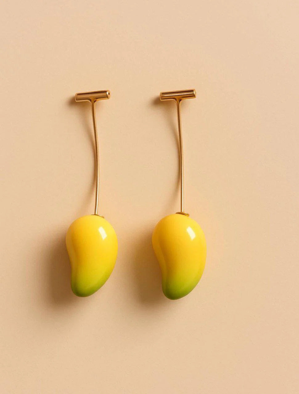 Mango Design Long Drop Earrings
